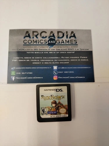 Rune Factory A Fantasy Harvest Moon Nintendo DS NDS Solo Cartuccia Loose USA